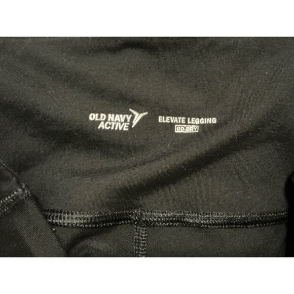 Old Navy Elevate Maternity Leggings Women XXL Black Go Dry Cropped Yoga Active - Picture 4 of 8